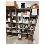 LARGE LIGHT WOOD CUBBY - 5x5 (APPROXIMATELY 73
