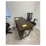 WOOD TOP DESK WITH ELECTRIC (OFFICE 6)