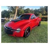 2004 CHEVY SSR - VIN #1GCES14P74B104413 - RED - UP