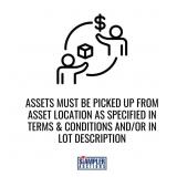 ASSETS MUST BE PICKED UP FROM ASSET LOCATION AS SP ASSETS MUST BE PICKED UP FROM ASSET LOCATION AS SP