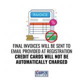 FINAL INVOICES WILL BE SENT TO EMAIL PROVIDED AT R FINAL INVOICES WILL BE SENT TO EMAIL PROVIDED AT R