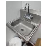 SMALL STAINLESS STEEL HAND SINK (LOCATED IN FORT L