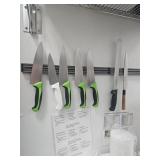ASSORTED KNIVES WITH MAGNET HOLDER (LOCATED IN FOR