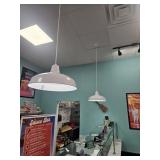 WHITE HANGING PENDANT LIGHTS (LOCATED IN FORT LAUD