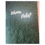 DECORATIVE GREEN WALL WITH POKE SIGN (LOCATED IN F