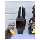 AFRICAN MASK - Carved Wood - approximately 23