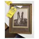 FRAMED PHOTOGRAPH - Temple of Luxor, Egypt - appro