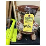 Polychrome Tripod Jar - Mexico (1-56-3)