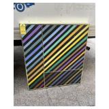 ARTWORK - Acrylic on Canvas on 3 Panels / Wood Fra