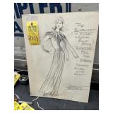 ARTWORK - Fashion Drawing / Graphite on Paper - 