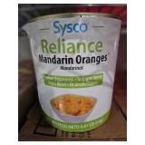 CANS MANDARIN ORANGES - 6 LB