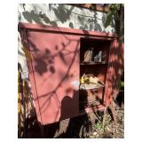 METAL STORAGE CABINET WITH 2 DOORS