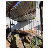 COVERED HEAVY DUTY METAL TABLE WITH REEL