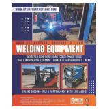 WELDING EQUIPMENT - ABSOLUTE AUCTION