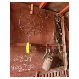 LOT ASSORTED - SPRAYER, HOSE, REEL, PAINT BRUSHES,