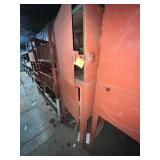 RED METAL 2 DOOR CABINET