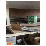 LOT ASSORTED - METAL SCREWS, FASTENERS, PIPES, NAI