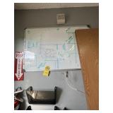 ASSORTED WHITE BOARDS & CORK BOARDS (ON ALL WALLS)