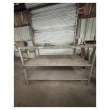 LARGE METAL SHELVING UNIT