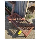 LOT ASSORTED - GAS CAN, METAL STEP, METAL STAND, M