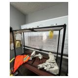 METAL STAND WITH CLIPS FOR PLANS