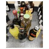 ASSORTED BOTTLES - LIMONCELLO, KAHLUA, MARTINI & R