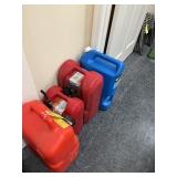 ASSORTED - 3- GAS TANKS / 1- IGLOO POTABLE WATER C
