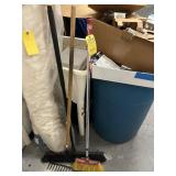 LOT - 2- BROOMS / 1- RAKE