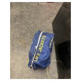WEST MARINE CHILD LIFE JACKETS IN BAG (LIKE NEW)