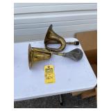 Assorted Brass & Rubber Squeeze Horns (1-55A)
