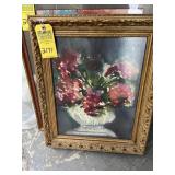 ARTWORK - Watercolor on Paper / Wood Frame - appro