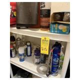 PLASTIC SHELF WITH CONTENTS