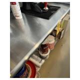 STAINLESS STEEL TABLE WITH SHELF - 96