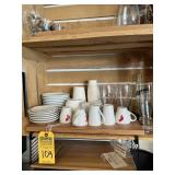 LOT ESPRESSO CUPS & SAUCERS