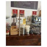 WOOD COUNTER WITH SNEEZE GUARD - 72