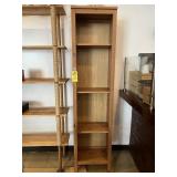 WOOD STORAGE UNIT WITH 4 SHELVES - 80