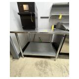 JOHN BOOS STAINLESS STEEL WORK TABLE WITH LOWER SH