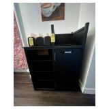 TRASH CAN UNIT WITH 4 SHELVES