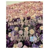 ASSORTED PLEXIGLASS SIGNS - 2- ON FLORAL PIECES /