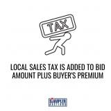 LOCAL SALES TAX IS ADDED TO BID AMOUNT PLUS BUYER'