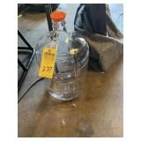 LARGE GLASS WATER JAR WITH LID