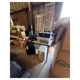 TABLE WITH ORANGE LEGS - 4'x2'