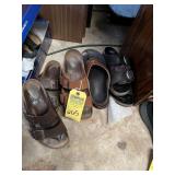 ASSORTED SHOES - 4- BIRKENSTOCK (1- NEW IN BOX) /