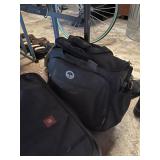 ASSORTED LUGGAGE WITH SOME CLOTHING CONTENTS