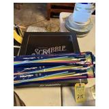 LOT ONYX EDITION SCRABBLE GAME WITH 5 BAGS GLOW ST