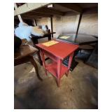 RED WOOD END TABLE - 18''x14''