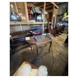 VINTAGE HALF MOON WORK TABLE - 24''x47''