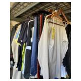 LOT ASSORTED CLOTHING - SHIRTS, TIES, JACKETS, SUI