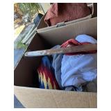 BOXES ASSORTED PILLOWS, BEDDING, ETC