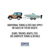 ADDITIONAL TERMS & FEES MAY APPLY ON SALES OF TITL